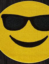 Ковер в детскую желтый SMILE NC15 YELLOW Круг