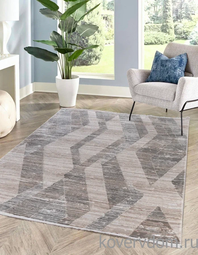 Ковер Leonidas B0762A L.Beige-White