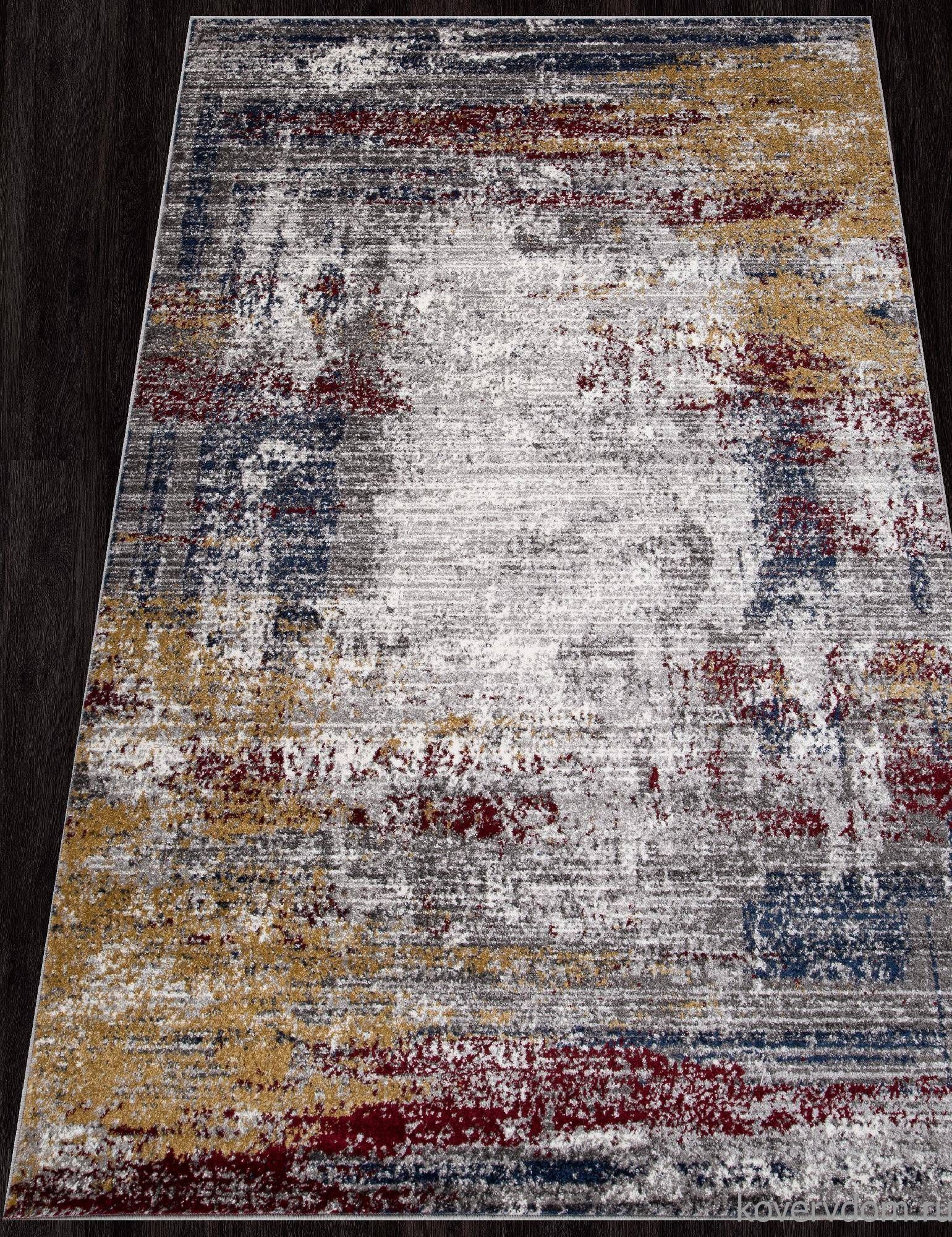 Ковер LONDON D838 GRAY-RED Ковер LONDON D838 GRAY-RED