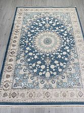 Ковер из Турции синий ZARINA A050B D.BLUE SHIRINK / CREAM