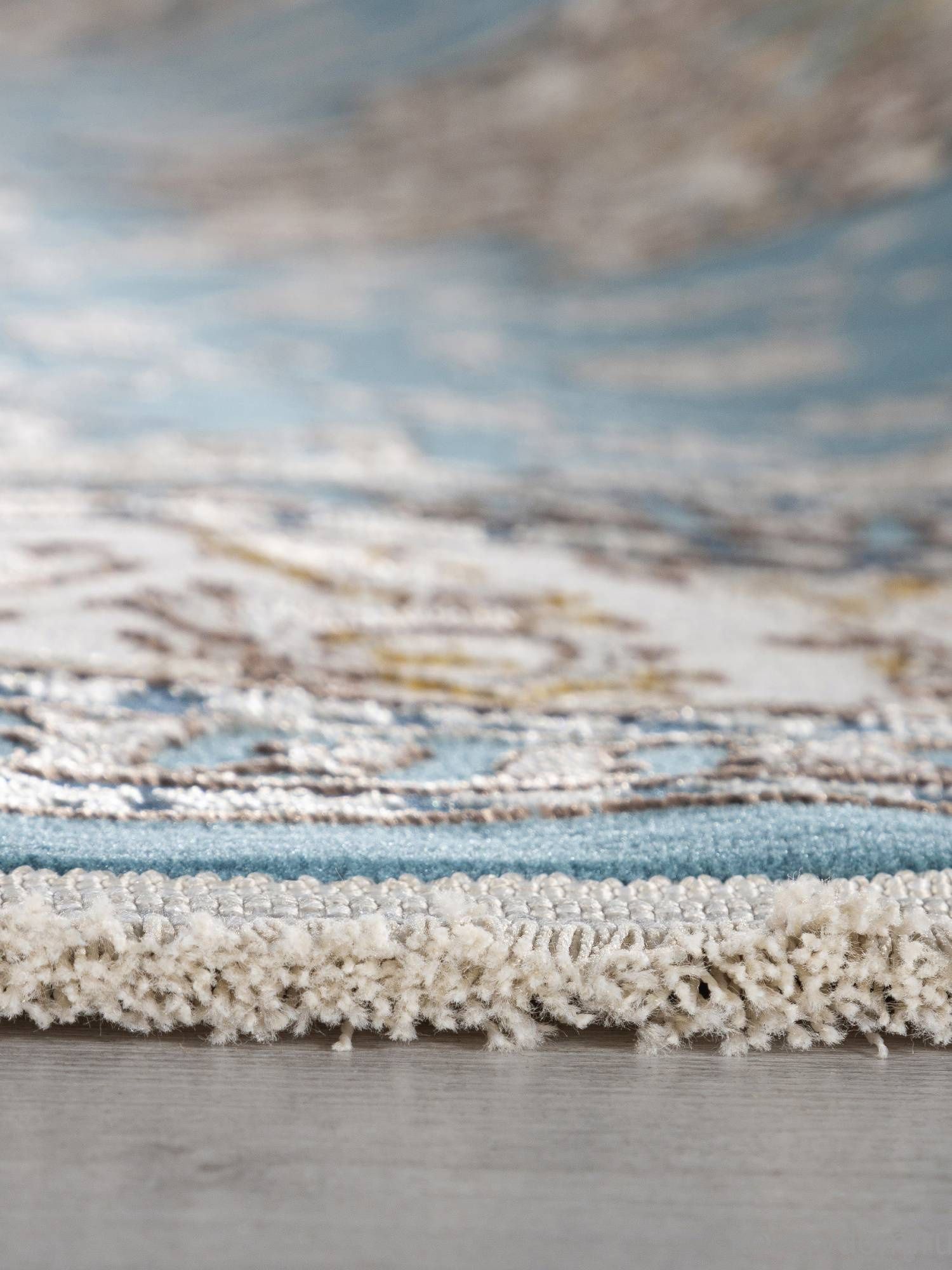 Ковер DELINA M108A BLUE / CREAM Овал