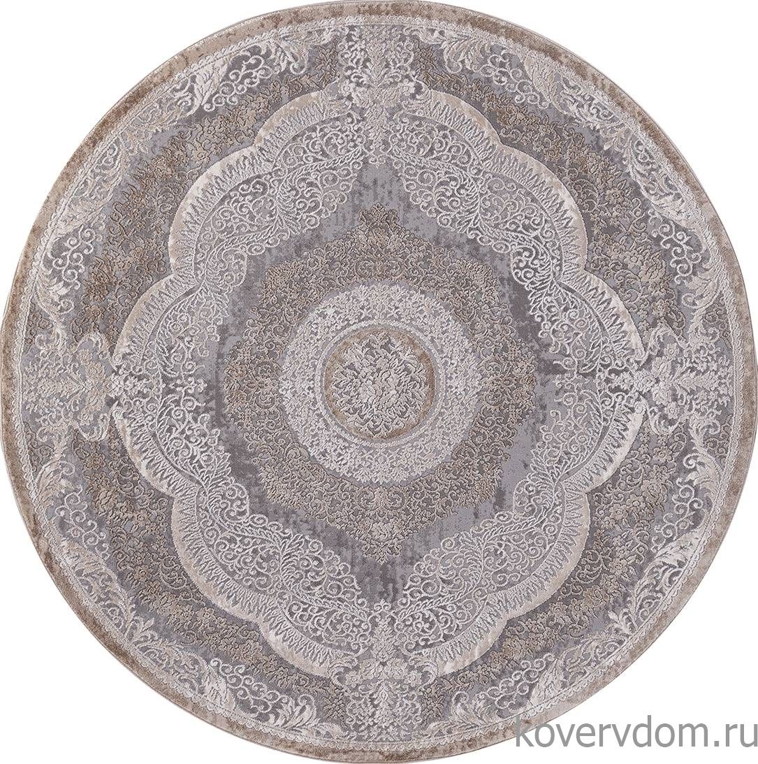 Ковер ARMINA 03880C GREY / BROWN Круг Ковер ARMINA 03880C GREY / BROWN Круг