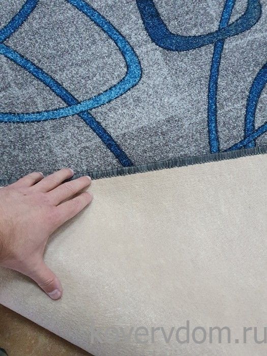 Ковер-палас  АБСТРАКЦИЯ 980-47 серо-синий 